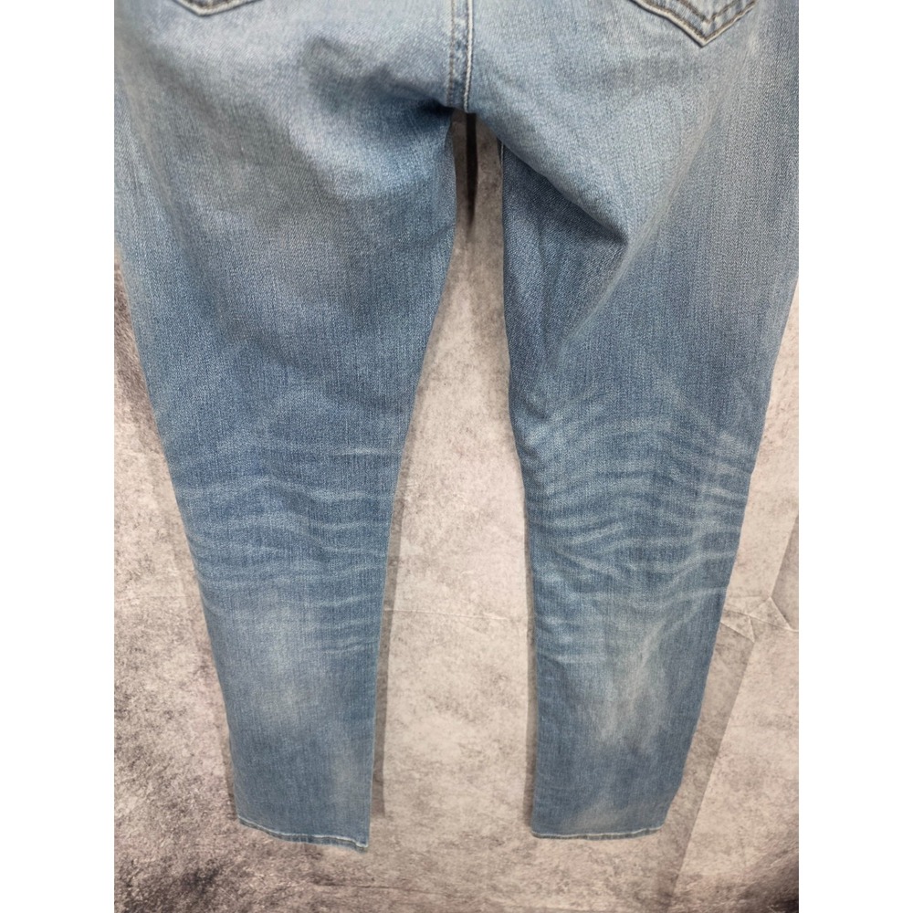 American Eagle Jeans Mens 30x32 Blue Slim Skinny Leg Medium Wash Distressed - Picture 6 of 16